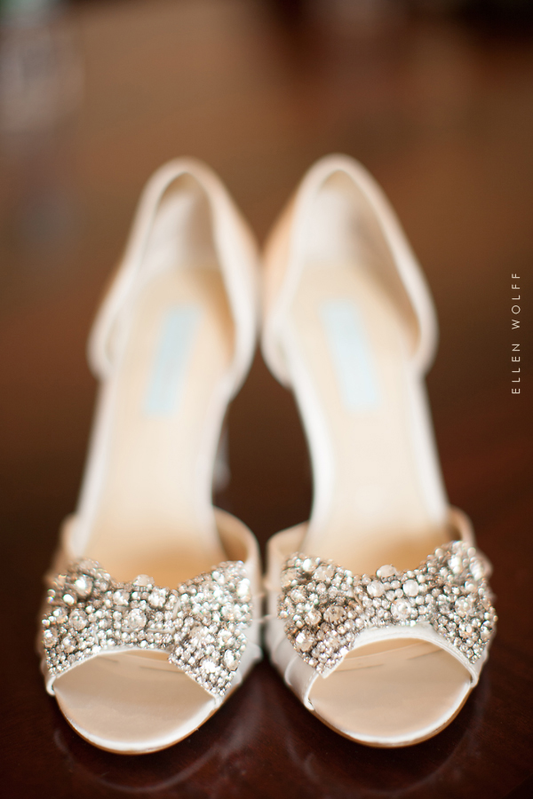 embellished wedding shoes