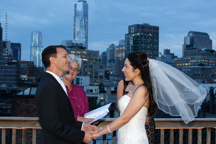 nyc rooftop wedding ceremony