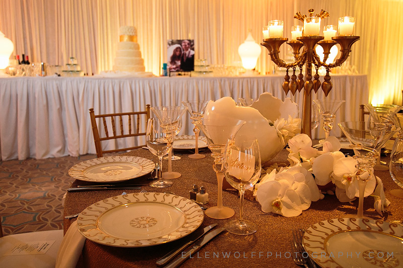 place setting details at fresh meadow country club