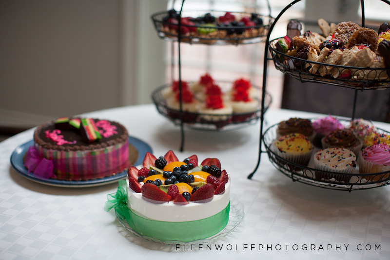 baked goods for dessert and birthday cake