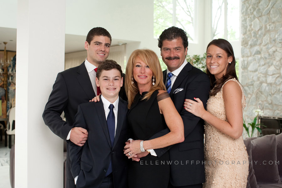 formal family photo for bar mitzvah album