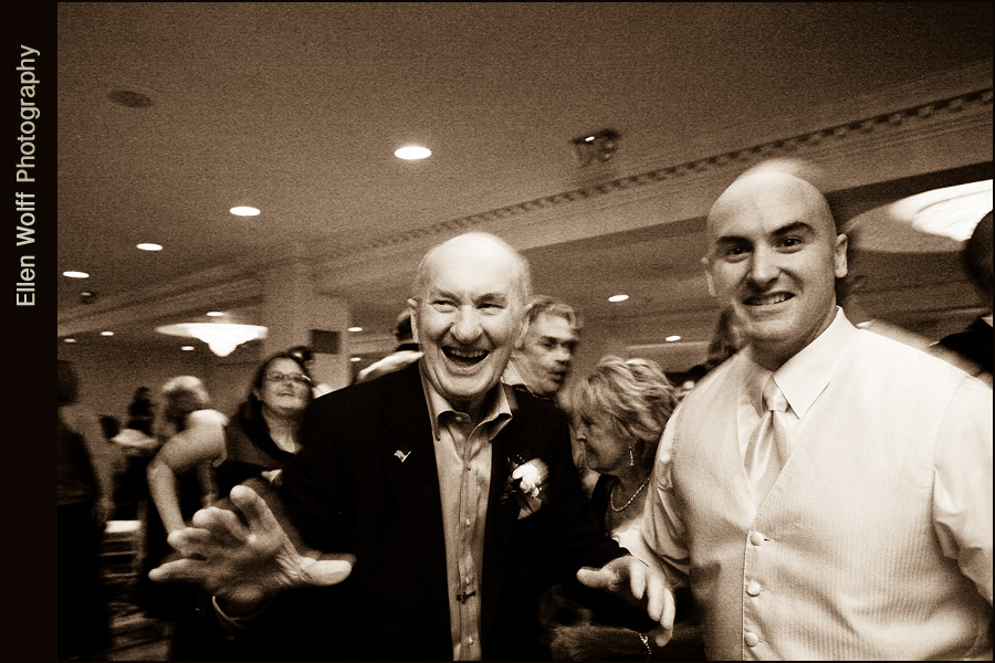 grandpa-and-brian The Groom and his grandfather do a little freestyle dancing