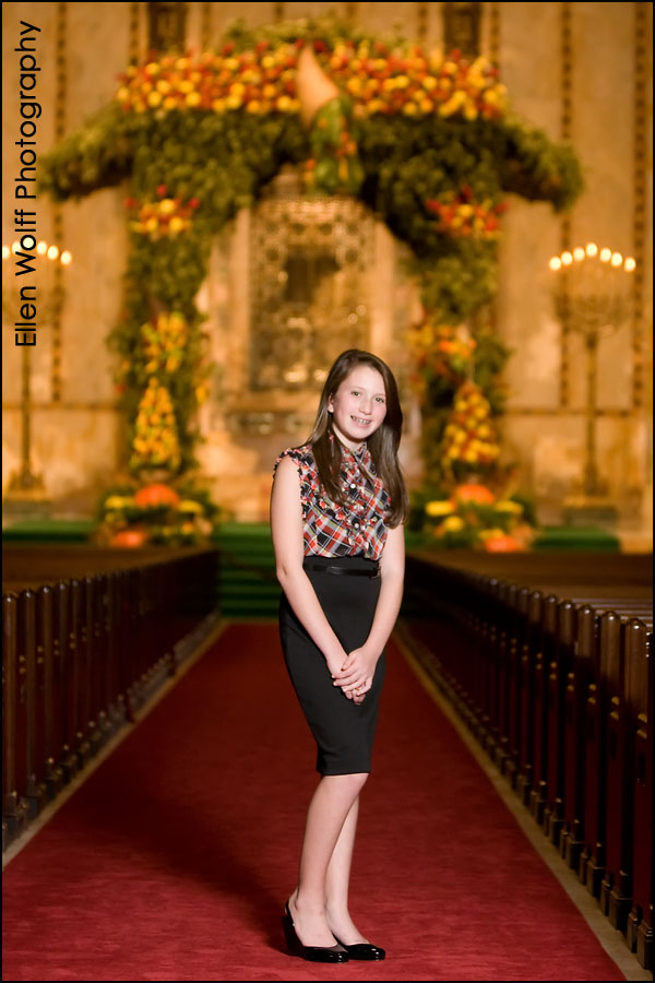 standing in front of the magnificent Temple Emanu-El Succoth
